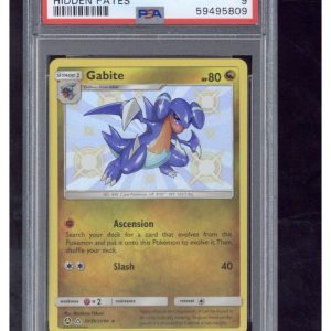 2019 Pokemon Sun & Moon Hidden Fates SV39 Gabite-Holo PSA 9
