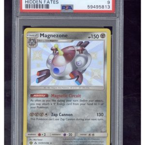 2019 Pokemon Sun & Moon Hidden Fates SV29 Magnezone-Holo PSA 9