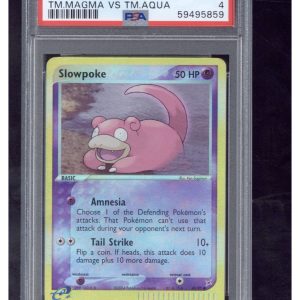 2004 Pokemon EX Team Magma VS Team Aqua 45 Slowpoke-Reverse Foil PSA 4