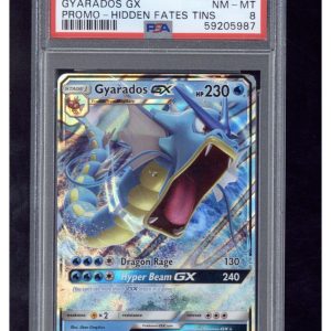 2019 Pokemon SM Promo SM212 Gyarados GX Hidden Fates Tins PSA 8