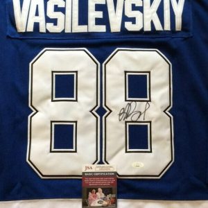 ANDREI VASILEVSKIY SIGNED TAMPA BAY LIGHTNING HOCKEY JERSEY JSA COA
