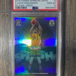 2019 Donruss Optic Giannis Antetokounmpo Spash Holo PSA 10