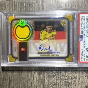 2019 Topps Museum Giovanni Reyna Gold Relic Auto /50 PSA 8 10