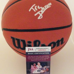TRE JOHNSON SIGNED WILSON NBA BASKETBALL TEXAS LONGHORNS JSA COA
