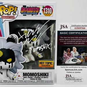 XANDER MOBUS SIGNED MOMOSHIKI FUNKO POP FIGURE BORUTO NARUTO NEXT GENERATION JSA