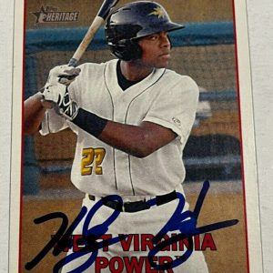 KE'BRYAN HAYES SIGNED 2016 TOPPS HERITAGE MINOR LEAGUE BASEBALL ROOKIE CARD AUTO