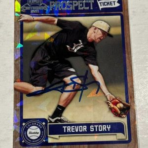 TREVOR STORY SIGNED 2011 PLAYOFF CONTENDERS BASEBALL ROOKIE CARD 236/299 AUTO