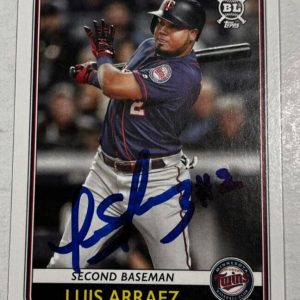 LUIS ARRAEZ SIGNED 2020 TOPPS BIG LEAGUE BASEBALL CARD AUTO