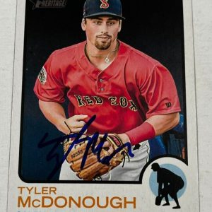 TYLER MCDONOUGH SIGNED 2022 TOPPS HERITAGE MINOR LEAGUE BASEBALL CARD AUTO