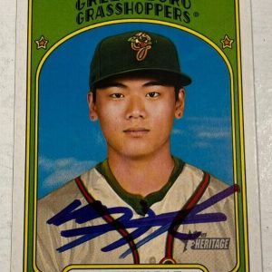 JI-HWAN BAE SIGNED 2021 TOPPS HERITAGE MINOR LEAGUE BASEBALL CARD AUTO