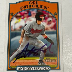 ANTHONY SERVIDEO SIGNED 2021 TOPPS HERITAGE MINOR LEAGUE BASEBALL CARD AUTO