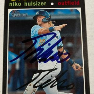 NIKO HULSIZER SIGNED 2020 TOPPS HERITAGE MINOR LEAGUE BASEBALL CARD AUTO