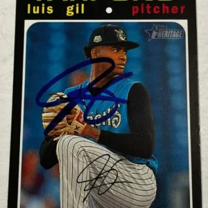 LUIS GIL SIGNED 2020 TOPPS HERITAGE MINOR LEAGUE BASEBALL CARD AUTO