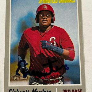 ELEHURIS MONTERO SIGNED 2019 TOPPS HERITAGE MINOR LEAGUE BASEBALL CARD AUTO