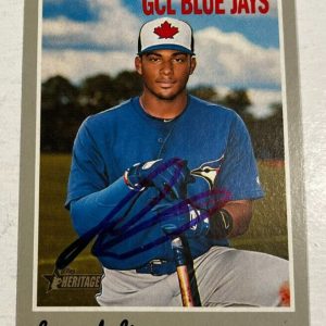 LEONARDO JIMENEZ SIGNED 2019 TOPPS HERITAGE MINOR LEAGUE BASEBALL CARD AUTO