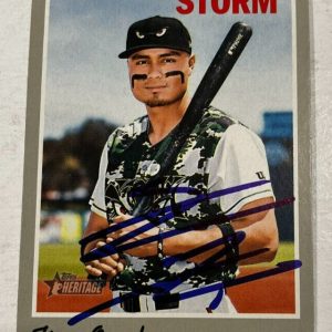 TIRSO ORNELAS SIGNED 2019 TOPPS HERITAGE MINOR LEAGUE BASEBALL CARD AUTO