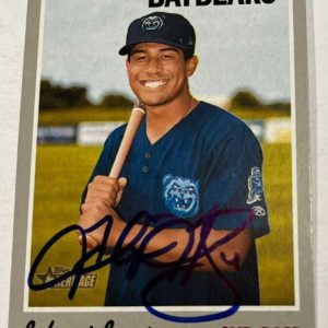 JAHMAI JONES SIGNED 2019 TOPPS HERITAGE MINOR LEAGUE BASEBALL CARD AUTO