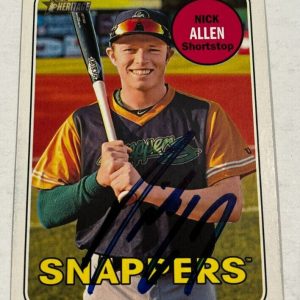 NICK ALLEN SIGNED 2018 TOPPS HERITAGE MINOR LEAGUE BASEBALL CARD AUTO