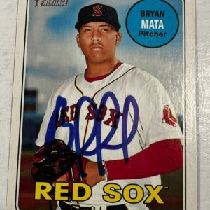 BRYAN MATA SIGNED 2018 TOPPS HERITAGE MINOR LEAGUE BASEBALL CARD AUTO