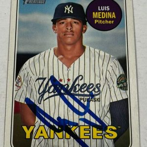 LUIS MEDINA SIGNED 2018 TOPPS HERITAGE MINOR LEAGUE BASEBALL CARD AUTO