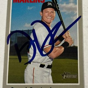 DEREK DIETRICH SIGNED 2019 TOPPS HERITAGE BASEBALL CARD AUTO