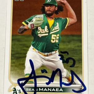 SEAN MANAEA SIGNED 2022 TOPPS BASEBALL CARD AUTOGRAPH AUTO