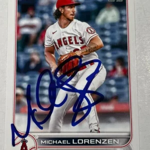 MICHAEL LORENZEN SIGNED 2022 TOPPS BASEBALL CARD AUTOGRAPH AUTO