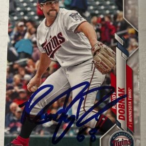 RANDY DOBNAK SIGNED 2020 TOPPS BASEBALL CARD AUTOGRAPH AUTO