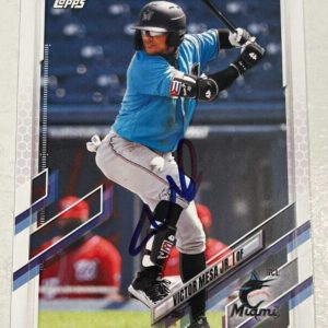 VICTOR MESA JR SIGNED 2021 TOPPS PRO DEBUT BASEBALL CARD AUTOGRAPH AUTO