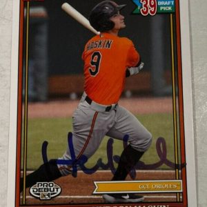 HUDSON HASKIN SIGNED 2021 TOPPS PRO DEBUT BASEBALL CARD AUTOGRAPH AUTO