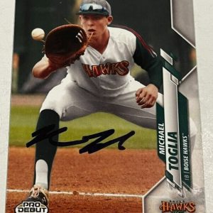 MICHAEL TOGLIA SIGNED 2020 TOPPS PRO DEBUT BASEBALL CARD AUTOGRAPH AUTO