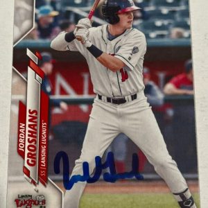 JORDAN GROSHANS SIGNED 2020 TOPPS PRO DEBUT BASEBALL CARD AUTOGRAPH AUTO