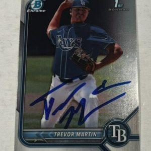 TREVOR MARTIN SIGNED 2022 BOWMAN DRAFT CHROME PROSPECT BASEBALL ROOKIE CARD AUTO