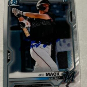 JOE MACK SIGNED 2021 BOWMAN CHROME DRAFT BASEBALL CARD AUTO