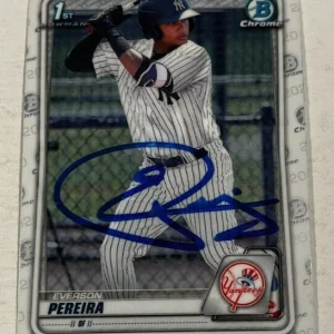EVERSON PEREIRA SIGNED 2020 BOWMAN CHROME PROSPECT ROOKIE CARD AUTO