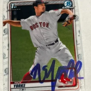NICK YORKE SIGNED 2020 BOWMAN CHROME DRAFT PROSPECT ROOKIE CARD AUTO