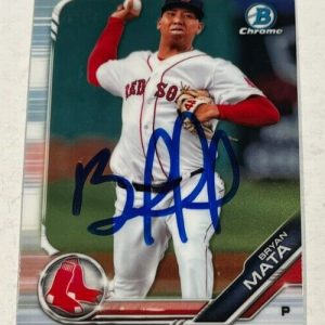 BRYAN MATA SIGNED 2019 BOWMAN CHROME PROSPECT BASEBALL CARD AUTO