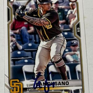 LUIS CAMPUSANO SIGNED 2021 BOWMAN BASEBALL ROOKIE CARD AUTO