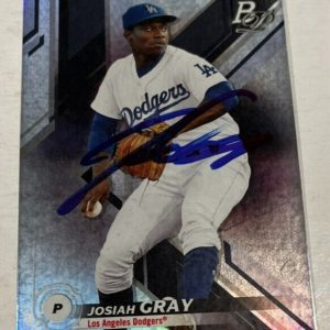 JOSIAH GRAY SIGNED 2019 BOWMAN PLATINUM ROOKIE BASEBALL CARD AUTO