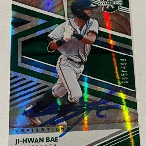 JI-HWAN BAE SIGNED 2020 PANINI ELITE EXTRA EDITION BASEBALL ROOKIE CARD AUTO