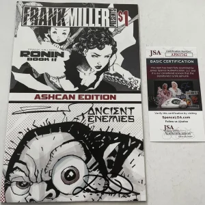 FRANK MILLER SIGNED RONIN BOOK II ANCIENT ENEMIES COMIC BOOK MILLER'S JSA COA