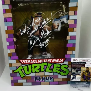 BARRY GORDON SIGNED BEBOP PCS 8" STATUE FIGURE TEENAGE MUTANT NINJA TURTLES JSA
