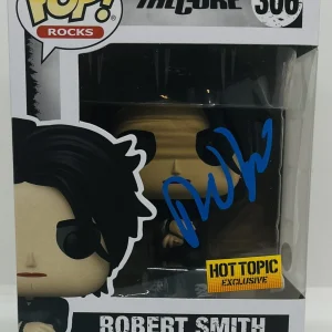ROBERT SMITH SIGNED POP ROCKS FUNKO FIGURE THE CURE BAND HOT TOPIC JSA COA