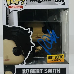 ROBERT SMITH SIGNED POP ROCKS FUNKO FIGURE THE CURE BAND HOT TOPIC JSA COA