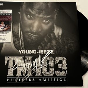 YOUNG JEEZY SIGNED TM:103 HUSTLERZ AMBITION LP VINYL RECORD ALBUM JSA COA