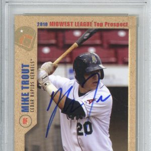 Mike Trout Auto Signed 2010 Grandstand RC PSA