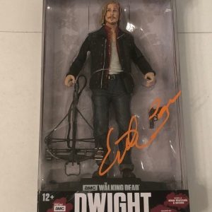 AUSTIN AMELIO SIGNED DWIGHT MCFARLANE FIGURE THE WALKING DEAD COA