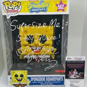 TOM KENNY SIGNED SPONGEBOB SQUAREPANTS 10" INCH BIG POP FUNKO FIGURE JSA COA