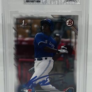 VLADIMIR GUERRERO JR SIGNED 2016 BOWMAN BASEBALL ROOKIE CARD BECKETT BAS AUTO