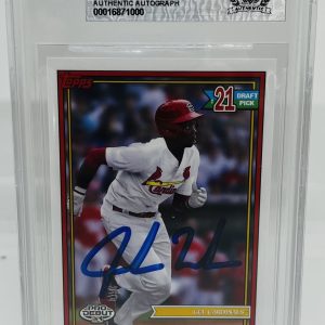 JORDAN WALKER SIGNED 2021 TOPPS PRO DEBUT ROOKIE CARD BASEBALL BECKETT BAS AUTO